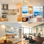 6 Pack 2 Inch LED Recessed Lighting, Downlight Dimmable 3W (35W Equivalent), 5000K Daylight White, CRI80, Recessed Light Fixtures with LED Driver