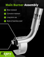 Main Burner Assembly Fit for Dometic Atwood LP Gas 6 Gallon Water Heater Replace 91638 Gear Shaft Bearing Set