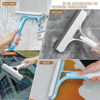 3 in 1 Spray Squeegee, 3 in 1 Window Cleaning Scraper, Window Squeegee with Sprayer for Home, Car, Tiles & Glass (White)