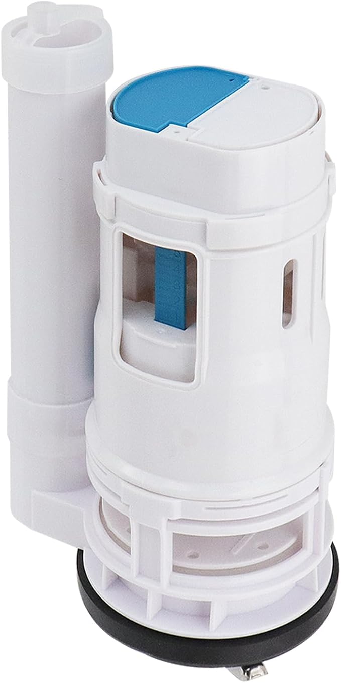 T Tulead Toilet Push Flush Valve Dual 185mm/7.28" Push Button Flush Valve, 2.5-Inch Diameter, for Toilet Tank Height: 7.48"-9.44" (Not for 3-Inch)