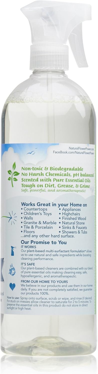 All-Purpose Cleaner Concentrate - Makes 32 Fl Oz Just Add Water - Multi-Surface Cleaning Spray, Non-Toxic, No Harsh Fumes or Chemicals, Child & Pet Safe - Lemongrass