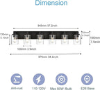 6 Light Bathroom Vanity Lights, Bathroom Lighting Fixtures over Mirror with Clear Glass Shades, Black Vanity Light For Bathoom, Modern Wall Sconces Vanity Lighting Fixture for Bathroom Hallway