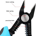 WGGE Wire Cutters Precision Flush Pliers with Supplementary Stripping, Cutting Pliers, Handy and Slim Diagonal Cutters, Ultra Sharp Wire Cutter, 10-20AWG wire stripper (6 inch)