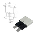 Auto Reset ATC/ATO 25 Amp Circuit Breaker Fuse for Automotive Marine RV Car Truck Audio Battery Protection Automatic Reset | Low Profile (25A, 10 Pack)