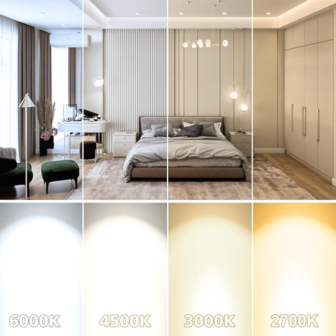 2 Inch LED Downlight, Recessed Lighting Dimmable Ceiling Light, 3W, 5500K Daylight White, CRI80 with LED Driver(35W Halogen Equivalent), 1 Pack