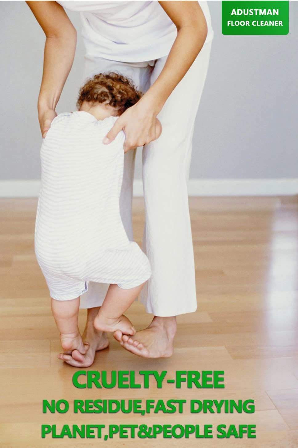 Hardwood Floor Cleaner Refill Fresh Scent 60 Sheets Eco Friendly Biodegradable Cruelty-Free Liquidles Light-weight Plastic Free No Leak Perfect for Mop Buckets