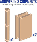 SafeRacks Overhead Storage Rack, Heavy Duty 600 lb Capacity, Adjustable Garage Ceiling Mount Hammertone 24"-45" 2 Pack