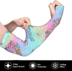 Men Women Anti-Slip Cooling Arm Sleeves Comfortable Sunshade for Summer Sports