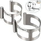 Exhaust Tacking Band Clamp-On Set, 2.5-Inch and 3-Inch Dual-Size Welding Clamps, Universal Clamps for Welding Fabrication and Exhaust Pipe Repair