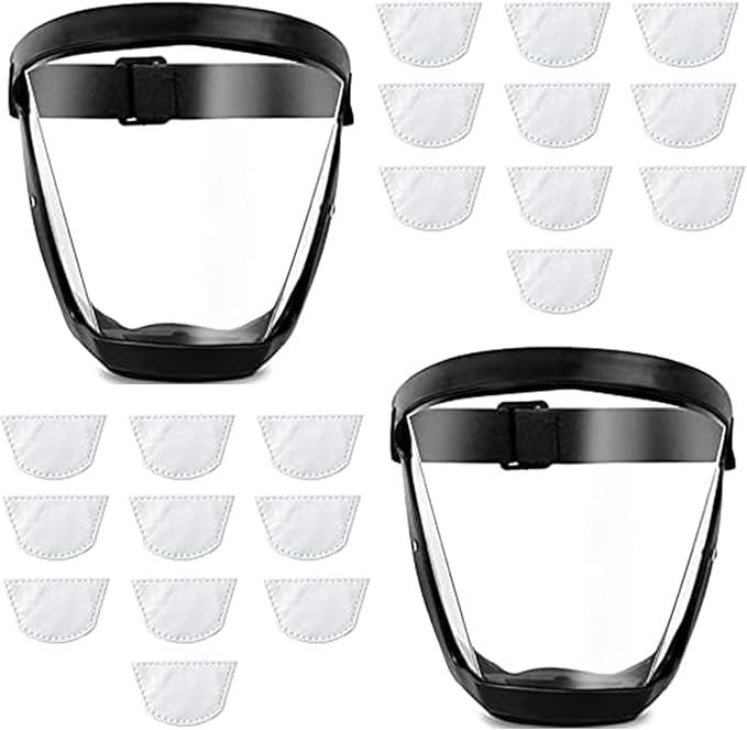 Face Shield for Grinding and Cutting,Clear Full Face Dust Mask Shield for Woodworking,Suitable for Dust and Debris Protection During Home Decoration, Garden Trimming, and Lawn Mowing
