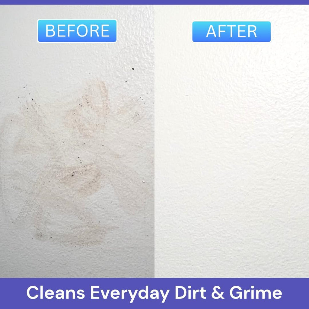 Wall Cleaner Spray - Effective on Painted Walls & Baseboards | Kitchen Cabinet Cleaner | Made in USA | Family & Pet Friendly | Must-Have for Parents & Teachers (24oz.)