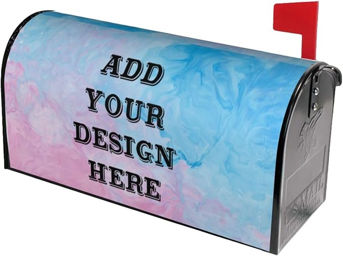 Custom Personalized Mailbox Covers Add Photo Picture Family Name House Address Text Magnetic Mail Cover for Home Garden Yard-18