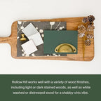 Country Chic All-in-One Chalk Paint for Furniture, Cabinets, Home Decor, Eco-Friendly, Matte Finish, Built-In Primer & Top Coat for Wood, Metal - Hollow Hill (Dark Green) - 8 oz (237 ml)