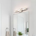 mirrea 20" Brushed Nickel Vanity Lights for Bathroom 3 Light Vanity Lighting Fixtures for Mirror 3 CCT Adjustable LED Vanity Light