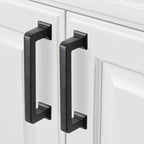 COTYKILEY 10 Pack 3.75 Inch(96mm) Matte Black Kitchen Cabinet Handles Cabinet Pulls Cabinet Door Handles Kitchen Cabinet Hardware Cupboard Drawer Pulls Dresser Handles