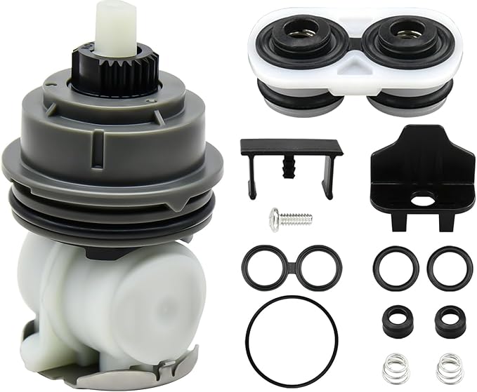 RP46463 Cartridge Compatible for Delta Monitor 17 Series (2006-Present) Dual Function Bath Tub and Shower Faucet Plumbing Parts Shower Faucet Cartridge with Seat and Spring Adapter