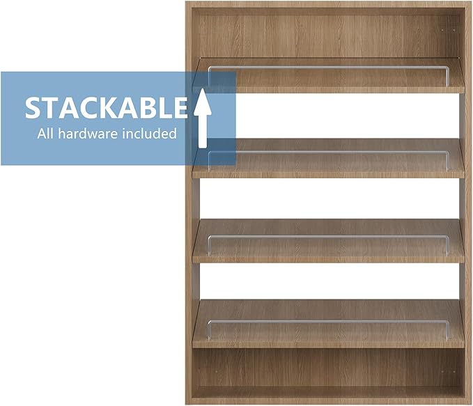 Shoe Shelf Short Tower Closet Unit, Modular Closet System, Wood Closet System Organizer with Storage for Walk In Closets, Clothing Rack for Hanging Clothes, Bedroom, Wood, 19.5"W