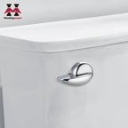 Houtingmaan Toilet Handle Replacement Kit,Toilet Handle Lever for Most Front Mount Toilets, Universal Brass Toliet Flush Handle Lever with Stainless Steel Flapper Chain,Chrome