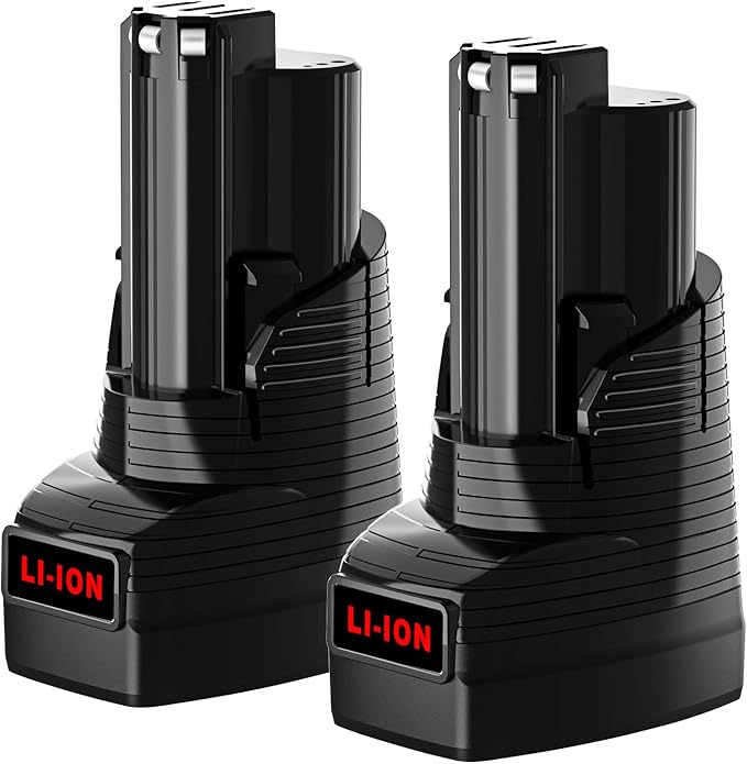 Mrupoo 2Pack 2.5Ah Replace for Milwaukee M12 Battery Compatible with Milwaukee Battery Charger and 12 Volts Cordless Power Tools