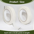 110 Yards Freezer Tape, Writable Surface, Low Temperature Resistance, Easy to Tear Removable No Residue Freezer Tape for Food Containers Refrigerator, Includes 2 Rolls, Each 0.79 Inch by 55 Yards