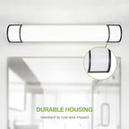 ASD LED 36" Vanity Flush Mount Light Fixture, Linear Bathroom Lighting Bar | 3CCT, Dimmable, Energy Star, ETL Listed | 30W 2650LM 3000-5000K 120V | Long Bath Wall Sconce Over Mirror | Black, 4 Pack