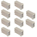 25A 32V Mini Slotted Automotive MCASE Shaped Cartridge Fuse Kit(Pack of 10pcs,25A)