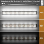 SOLFART Bathroom Light Fixtures Brushed Nickel Vanity Lights for Bathroom Above Mirror, 8 Light Led Lighting Fixture, Nickel Vanity Light, 61 Inch Vanity Light Over Mirror