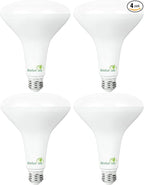 Bioluz 4 Pack LED Light Bulb BR40 Light Bulbs 3000K Soft White 90 CRI Dimmable UL-Listed CEC Title 20 Compliant 1250 Lumen Led Bulbs Indoor/Outdoor Flood Lights | Lightbulb for Outdoor Lighting