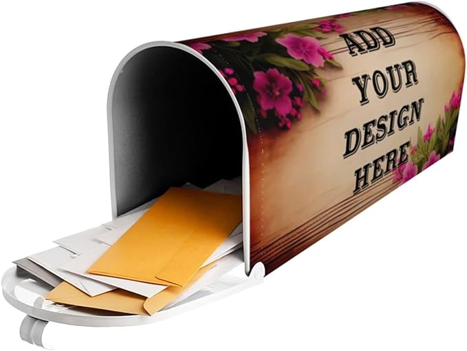 Custom Personalized Mailbox Covers Add Photo Picture Family Name House Address Text Magnetic Mail Cover for Home Garden Yard-4