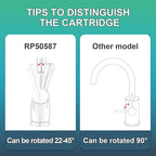 RP50587 Cartridge Compatible with Delta Single Handle Kitchen and Lavatory Faucets, Works with DIAMOND Seal Technology Models Featuring a 36 mm Motion Cartridge, RP51503 Bonnet Nut