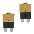 5A DC 12V-32V Manual Reset Circuit Breaker ATC/ATO Low Profile T3 Mini Blade Fuses Breakers for Car Trucks Marine Boat RV Solar and More,2 Pack