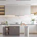 Asidrama 10 Pack 3.75 Inch(96mm) Brushed Gold Kitchen Cabinet Handles, Vintage Retro Cabinet Pulls Kitchen Cabinet Hardware for Cupboard Drawer Pulls