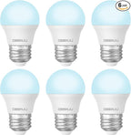 LED Refrigerator Light Bulb, 40W Equivalent, 120V, Fridge Light Bulb 5000K Daylight White, A15 Appliance Bulb 5.5W for Freezer, 650LM, E26 Standard Base, 120V, Non-Dimmable, 6 Pack