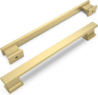 COTYKILEY 10 Pack 6-1/4 Inch(160mm) Brushed Gold Cabinet Handles Gold Kitchen Cabinet Pulls Cabinet Door Handles Kitchen Cabinet Hardware