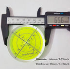 Bubble Spirit Level 66MM Degree Marked Surface Circular Level Bubble Measuring Layout Tools