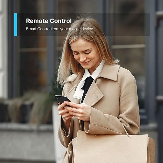 TP-Link Tapo Smart Light Switch, Single Pole, Neutral Wire Required, 2.4GHz Wi-Fi Light Switch Compatible with Alexa and Google Home, UL Certified, No Hub Required, White (Tapo S500)