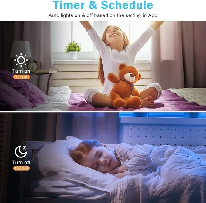 inShareplus 10 Pack 2 Inch Smart Recessed Lighting, WiFi LED Downlight 5W 120V, Dimmable RGBCW 2700-6500K Color Changing, Compatible with Alexa/Google, Ceiling Lights with LED Driver