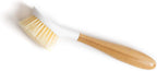 Full Circle Be Good-Kitchen Dish Brush With Bamboo Handle, White
