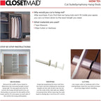 ClosetMaid SuiteSymphony Wood Closet Organizer Kit with Tower 3 Hang Rods, Top Shelves, Adjustable, Fits Spaces 5-9 ft. Wide, Graphite Grey