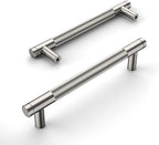 Amerdeco 30 Pack Brushed Satin Nickel Cabinet Pulls 5 Inch(128mm) Hole Center Drawer Pulls Cabinet Hardware Kitchen Cabinet Handles for Bathroom Dresser Pulls ZH0031