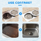 2025 Upgrade Sink Drain Cleaner, Sink and Drains Cleaner, Multi-functional Sink and Drain Cleaner Powder Cleaning, Drains Foam Cleaner, Powerful Pipe Dredging Agent for Kitchen Toilet (3Pcs)