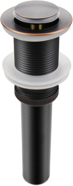 Oil Rubbed Bronze Pop Up Drain, Bathroom Vessel Lavatory Vanity Faucet Sink Drain Stopper, ORB without Overflow