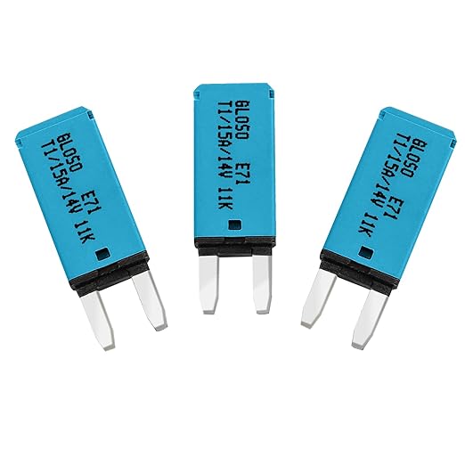 GLOSO Circuit Breakers E71 Mini ATM 15Amp Auto Reset (T1) - 3 Pack (15A)