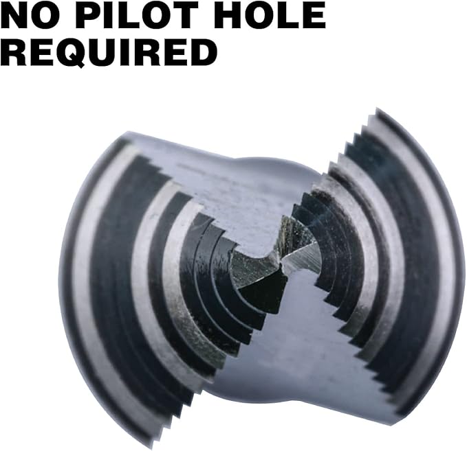 M2 HSS Quick Change 1/4" - 3/4" Step Drill Bit Double Fluted Drill Bits for Hole Drilling in Stainless Steel, Copper, Aluminum, Wood, Plastic