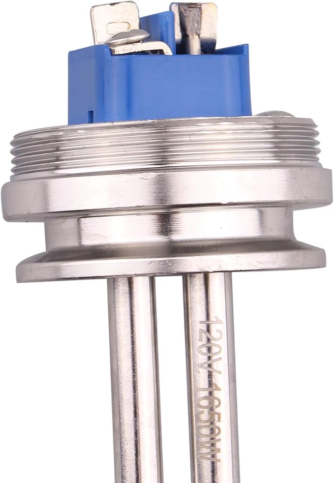 DERNORD 1.5" Inch (OD50.5mm) Tri-clamp Foldback Heating Element Stainless Steel Immersion Water Heater (120V 1650W)