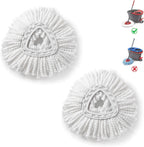 BonusLife 2-Pack Mop Head for O-Ceda EasyWrin Spin Mop Refill 1-Tank System Only Easy Cleaning Microfiber Replacement