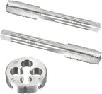 12mm x 1.25 HSS Metric Tap and Die Set Right Hand Thread,Tapping DIY Tool 3pcs (M12 x 1.25mm)