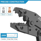 Crimping Tool for Spark Plug Ignition Wire, 8.5mm Ratchet Spark Plug Wire Crimper - Crimping Pliers - Electrical Terminal Crimping Tool