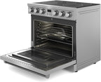 THOR Kitchen Professional 36-Inch Electric Range in Stainless Steel - Model ARE36