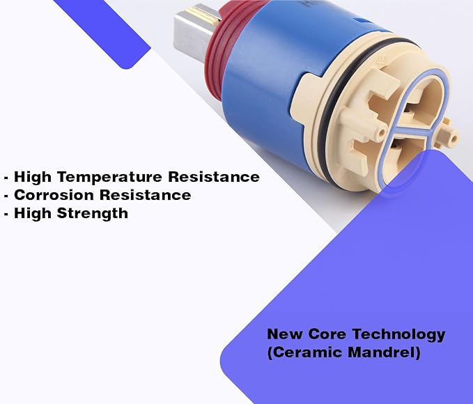 Single-Lever Cartridge for Shower Faucets Replaces RK7300, Olympia OP-340009, Dominion 46-3100 Pressure Balancing Cartridge and more, JH02BJ HL-40 of Hain-Yo (1 Pack)